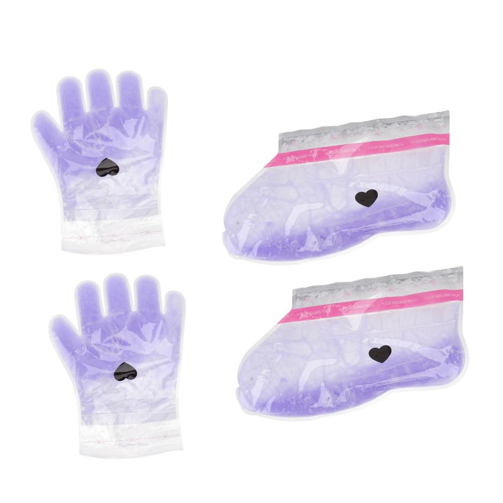 SOIMISS 2 Pairs Paraffin Wax Therapy Hand and Foot Covers, Lilac