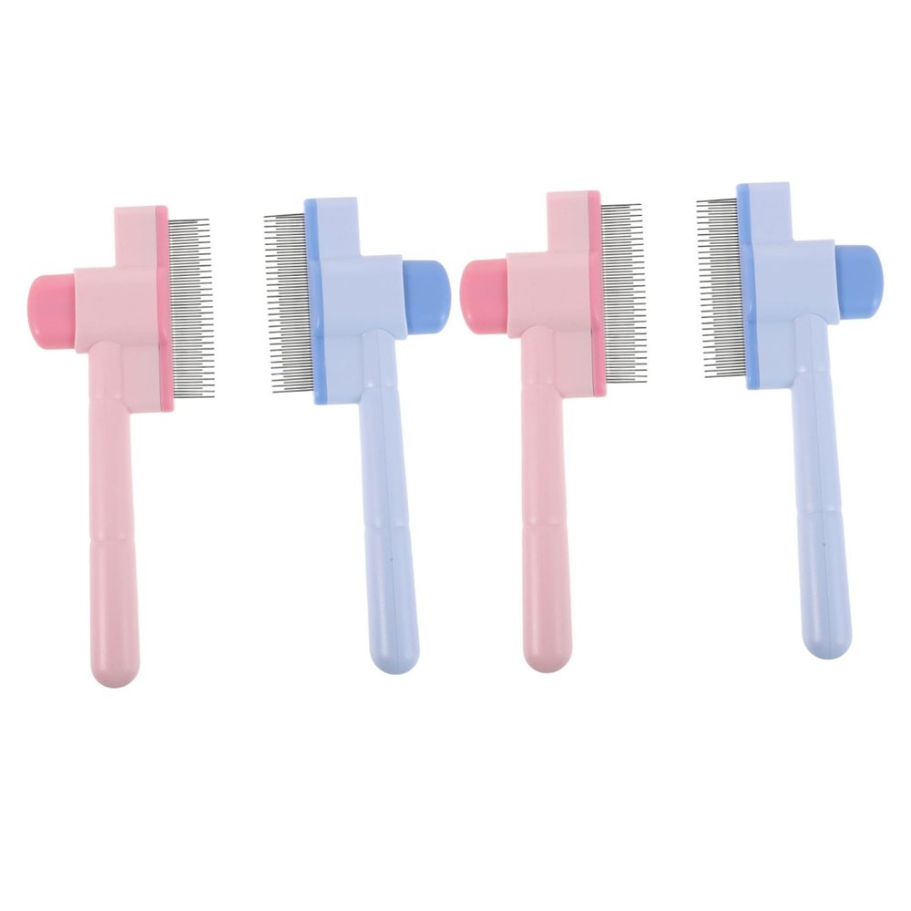 4-Piece Self-Cleaning Pet Hair Removal Brushes
