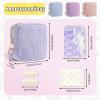 Sanitary Pad and Tampon Storage Bag with Zipper, Purple view 2