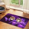 Purple Butterfly Printed Feeding Mats for Dogs and Cats view 1