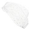 Abaodam Bird Cage Cover, Universal Adjustable Mesh for Parrot Cages, Elastic Protective Skirt, Stars and Moon, White view 1