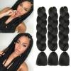 24-Inch Synthetic Jumbo Braiding Hair Extensions, 3 Pieces view 2