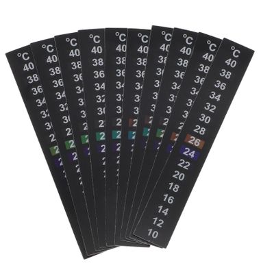 ibasenice Self-Adhesive Aquarium Temperature Strips, 10-Pack
