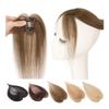 Clip-In Bangs with Middle Part, 100% Human Hair Topper, Jet Black view 2