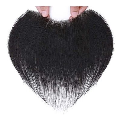 V-Shaped Human Hairline Toupee for Men, Natural Color, 5 x 16 cm