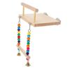 ibasenice Natural Wood Bird Perch Toy for Parrots and Budgies view 1