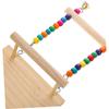 ibasenice Natural Wood Bird Perch Toy for Parrots and Budgies view 2
