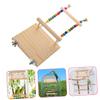 ibasenice Natural Wood Bird Perch Toy for Parrots and Budgies view 3
