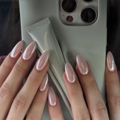 24-Piece French Press-On Nails with Jelly Gel Kit