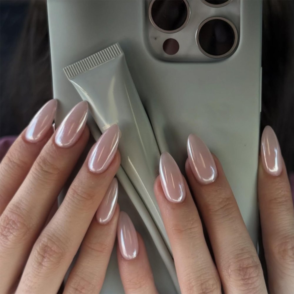 24-Piece French Press-On Nails with Jelly Gel Kit
