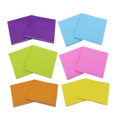 Solid-Color Napkins, 6-Pack, Fabric and Paper Napkins
