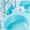 UPKOCH Hanging Pet Bowl, Double Bowl for Water and Food, Small Blue, Non-Slip, Space-Saving Design for Cats and Dogs view 4