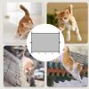 Cat Safety Gate, Pet Barrier, Foldable Net Fence, Lightweight Child-Safe Solution, Ideal for Kittens, Rabbits, Toddlers, Kitchen, Living Room, Gray view 3