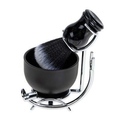 OATIPHO Shaving Brush and Bowl Set with Stand, Natural Bristle Brush for Beard and Mustache