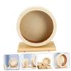 TOYANDONA Wooden Hamster Wheel view 3