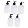 OATIPHO 5-Pack Lotion Containers, Empty Refillable Shampoo and Shower Gel Bottles, Reusable Liquid Bottles for Bathroom, Travel and Camping view 1