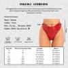 Women's Wet-Look Open-Crotch High-Cut Thong Bikini Brief, Pink, DD/XXL view 2