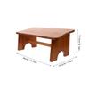 Beaupretty Adult Toilet Stool with Teak Wood Finish view 2