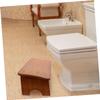 Beaupretty Adult Toilet Stool with Teak Wood Finish view 4