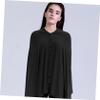 Multifunctional Nursing Scarf for Breastfeeding Mothers, Black Cotton view 3