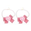 Abaodam 2-Piece Cat Collar Set with Bow and Beads for Small Kittens view 1