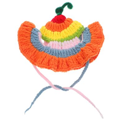 VERDANVERSE Cat Hat - Rainbow Knit Costume