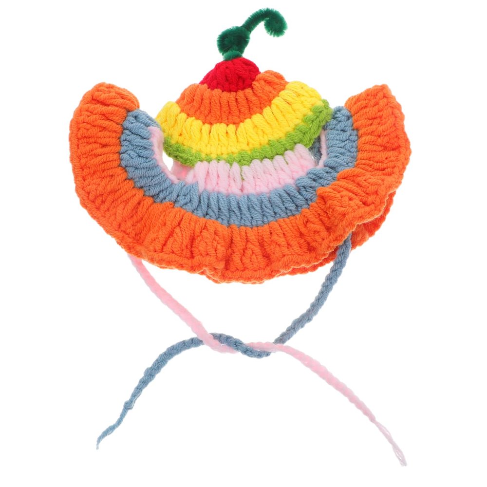 VERDANVERSE Cat Hat - Rainbow Knit Costume