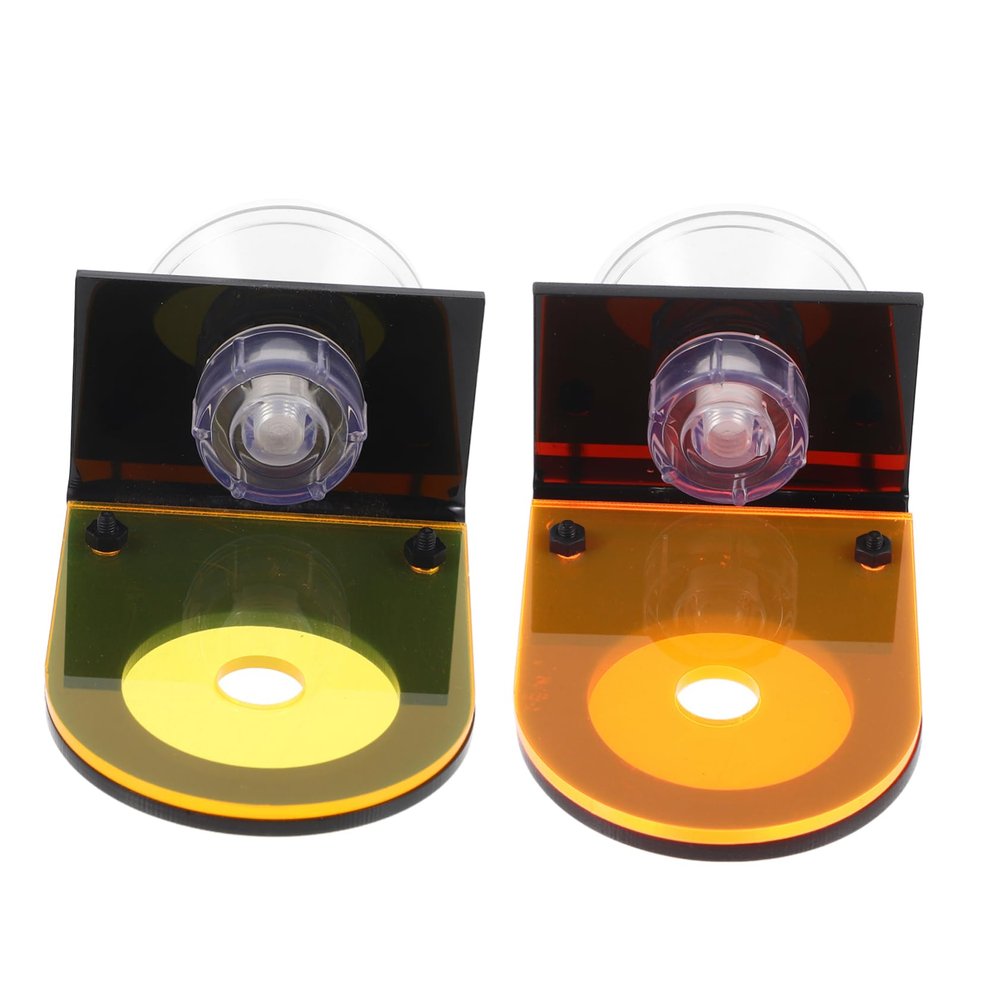 Acrylic Coral Frag Holders, 2-Piece Set with Suction Cups for Aquarium