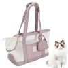 Duuclume Soft-Sided Pet Carrier for Small Dogs and Cats, Breathable Summer Travel Bag, Pink view 1