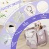 Duuclume Soft-Sided Pet Carrier for Small Dogs and Cats, Breathable Summer Travel Bag, Pink view 3