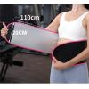 ZWQXZX Back Support Belt Waist Trimmer, Adjustable Sweat Belt (Red) view 2