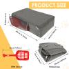 Portable Cat Litter Box with Zipper Lid, 30 × 30 × 11 cm, Oxford Fabric, Style 2 view 2