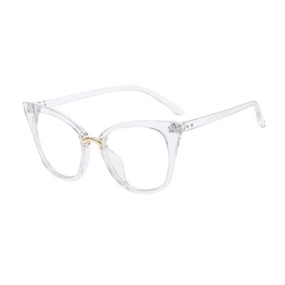 Fullwosing Cat-Eye Glasses for Myopia (-0.5 to -6.0), Lightweight Women's Glasses, White, -4.50