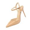 Midnight Style Stiletto High Heels, Pointed-Toe One-Strap Sandals, Khaki, EU 37.5 view 1