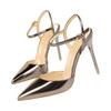 Midnight Style Pointed Stiletto High Heels, One-Strap Sandals, Bronze, EU 37 view 3