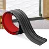 Self-Adhesive Rubber Door Threshold Ramp, 7.5 cm x 1.5 cm x 2 m, Black view 1