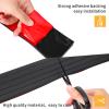 Self-Adhesive Rubber Door Threshold Ramp, 7.5 cm x 1.5 cm x 2 m, Black view 4