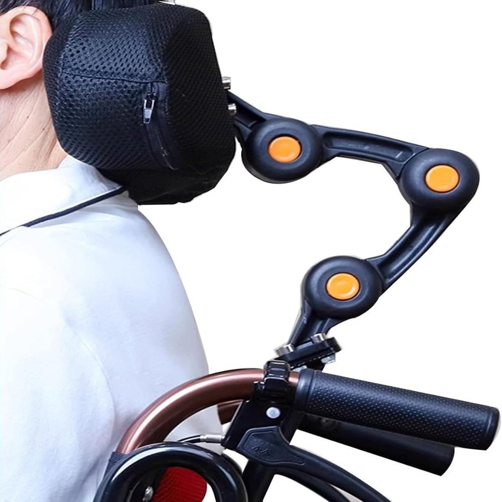 Adjustable Memory Foam Headrest for Manual and Electric Wheelchairs