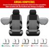 WINGOT Car Seat Covers for Mazda MX-5 Miata Roadster (ND/NC/NB/NB-FL/NA), All-Weather, Breathable, Wear-Resistant, Side-Airbag Compatible, Black, 5 Seats view 3