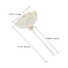 BIUDECO 2-Piece Beige Flower Diffuser Set with Cotton Cord view 2