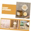 BIUDECO 2-Piece Beige Flower Diffuser Set with Cotton Cord view 3