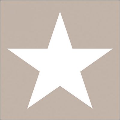 Ambiente Star Taupe Lunch/Party Napkins, approx. 33 x 33 cm