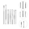 HOODANCOS Multi-Piece Stainless Steel Ear Cleaner Set, Silver view 1