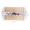 Self-Cleaning Bamboo Hair Comb with Fine Teeth, White, for Daily Care view 2