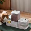 Automatic Cat and Dog Feeder with Large Container, Stainless Steel Bowl and Accessories view 3