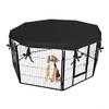 8-Panel Dog Dust Cover, 210D Oxford Fabric, Black view 3