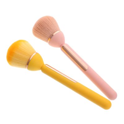 VALICLUD 2-Piece Long-Handle Powder and Blush Brush Set