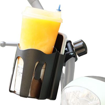 Handlebar Cup Holder for Strollers and Parents with Non-Slip Mount