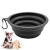 Foldable Silicone Dog Bowl with Carabiner for Dogs and Cats view 1