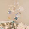 Baby Crib Mobile with 360-Degree Rotating Space-Themed Toys view 2